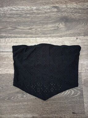 Urban Black  Strapless Bandeau Top